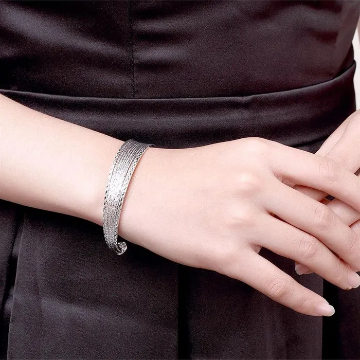 Yellow Chimes Kada Bracelet for Women Charming Bangle Style Bracelet Silver Plated Open kada Bracelet for Women and Girls Yellow Chimes Bracelets