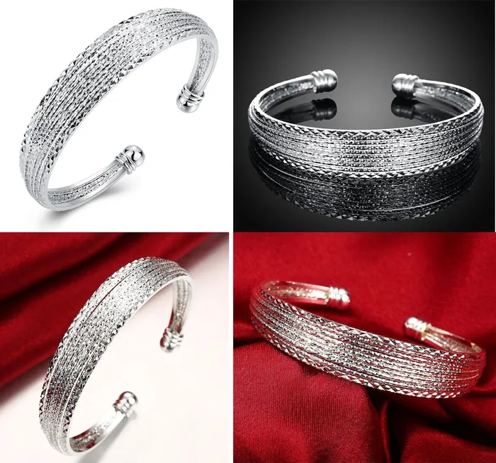 Yellow Chimes Kada Bracelet for Women Charming Bangle Style Bracelet Silver Plated Open kada Bracelet for Women and Girls Yellow Chimes Bracelets