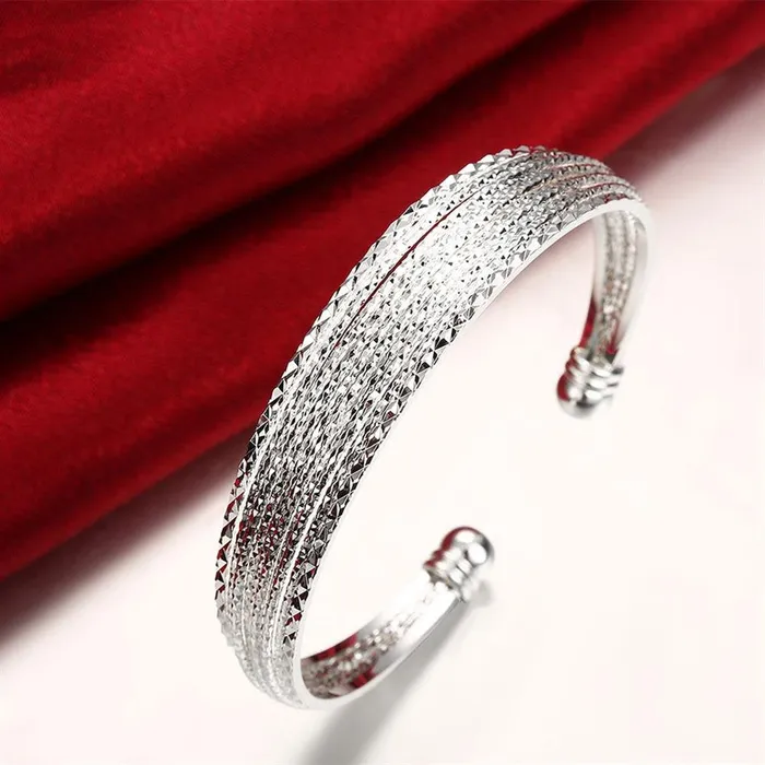 Yellow Chimes Kada Bracelet for Women Charming Bangle Style Bracelet Silver Plated Open kada Bracelet for Women and Girls Yellow Chimes Bracelets
