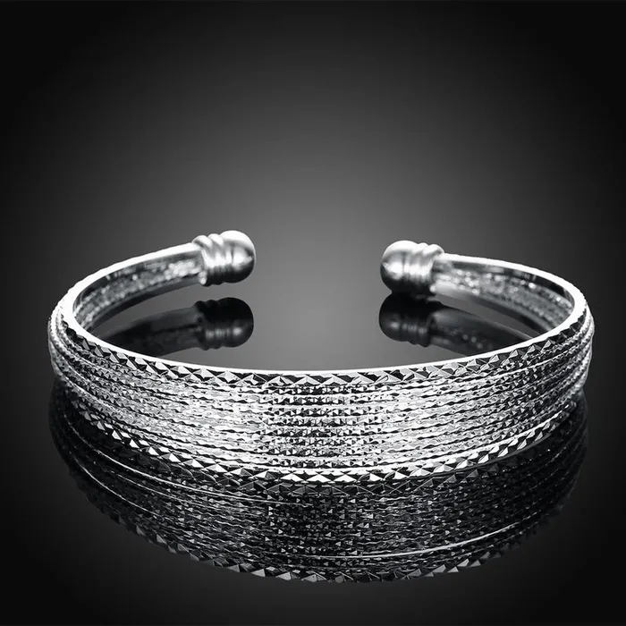 Yellow Chimes Kada Bracelet for Women Charming Bangle Style Bracelet Silver Plated Open kada Bracelet for Women and Girls Yellow Chimes Bracelets