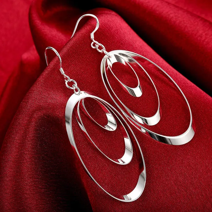 Yellow Chimes Loops of Ovals Alloy Dangle Earring for Women Girls Yellow Chimes Rings