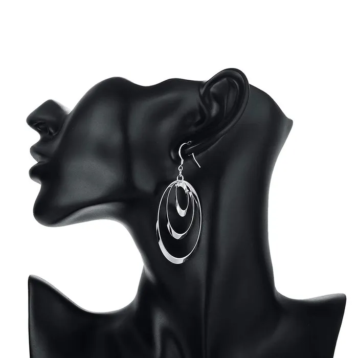 Yellow Chimes Loops of Ovals Alloy Dangle Earring for Women Girls Yellow Chimes Rings