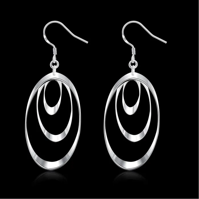 Yellow Chimes Loops of Ovals Alloy Dangle Earring for Women Girls Yellow Chimes Rings