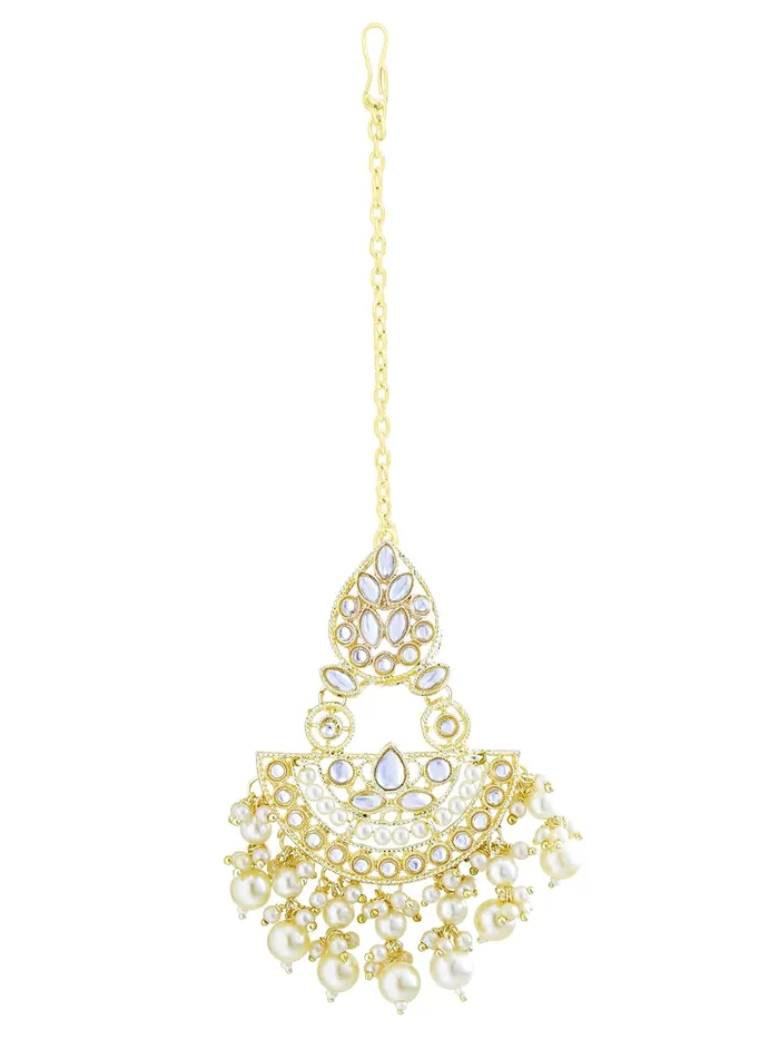 Yellow Chimes Maang Tikka for Women Gold Plated Kundan Studded Beads Drop Maangtikka for Women and Girls Style4 Yellow Chimes Earrings Yellow Chimes Maang Tikka for Women Gold Plated Kundan Studded Beads Drop Maangtikka for Women and Girls Style4 Yellow Chimes Earrings