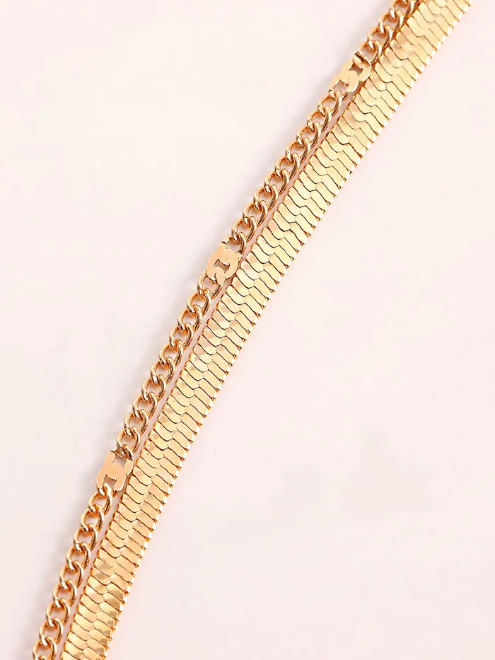 Yellow Chimes Necklace for Women and Girls Fashion Gold Layered Necklace Western Evil Eye Multilayer Chain Choker Necklace For women Birthday Gift for Girls Women Anniversary Gift for Wife Yellow Chimes Earrings