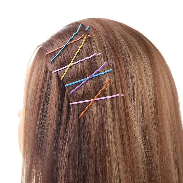 Yellow Chimes Necklaces Melbees by Yellow Chimes Hair Pins for Girls Kids Hair Accessories for Girls Hair Pin 14 Pcs Bobby Pins for Hair Black Charm Hairpin Bobby Hair Pins for Girls Kids Teens Toddlers