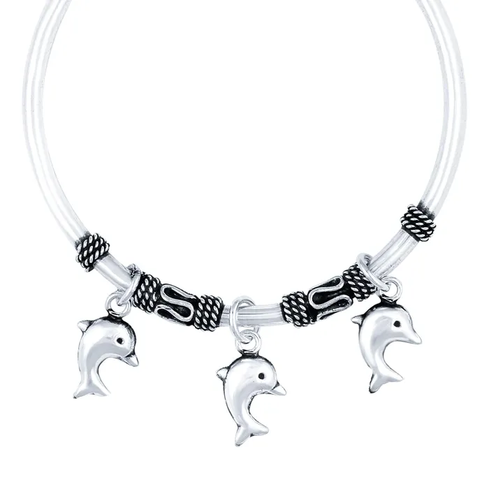 Yellow Chimes Necklaces Yellow Chimes 925 Sterling Silver Hallmark and Certified Purity Fish Charm Bracelet for Women and Girls