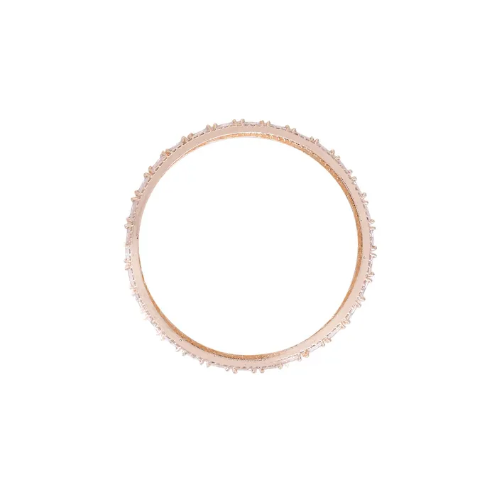 Yellow Chimes Necklaces Yellow Chimes Bangles for Women and Girls American Diamond Bangles for women Rose Gold Tone White AD Stone Bangles Birthday Gift For girls and women Anniversary Gift for Wife