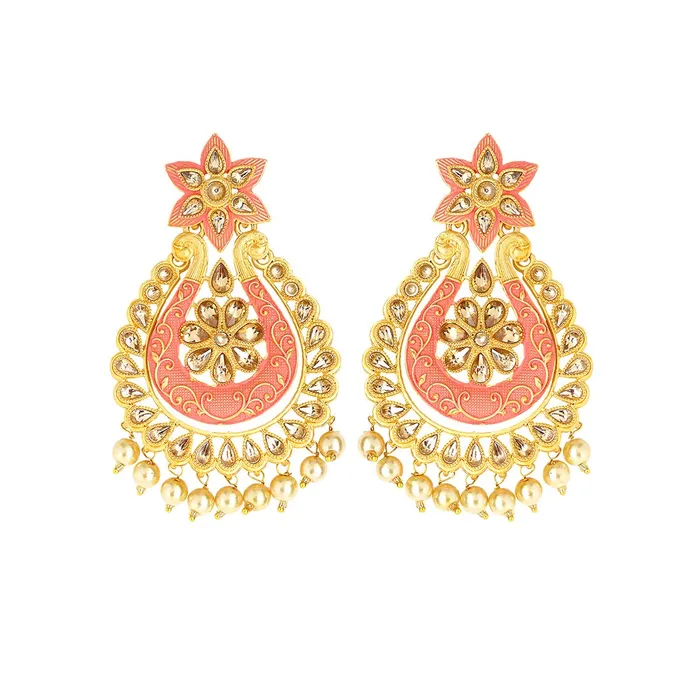 Yellow Chimes Necklaces Yellow Chimes Chandbali Earrings for Women Ethnic Gold Plated Traditional Floral Kundan Chand bali Earrings for Women and Girls Yellow Chimes Necklaces Yellow Chimes Chandbali Earrings for Women Ethnic Gold Plated Traditional Floral Kundan Chand bali Earrings for Women and Girls