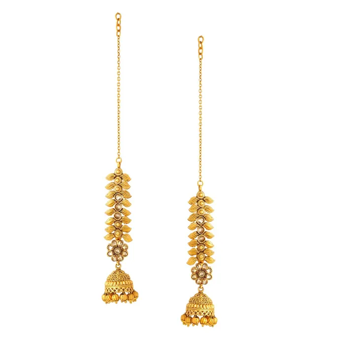 Yellow Chimes Necklaces Yellow Chimes Earrings for Women and Girls Traditional Gold Plated Maati Earrings Leafy Designed Chain Jhumka Earrings Set Birthday Gift for girls and women Anniversary Gift for Wife Yellow Chimes Necklaces Yellow Chimes Earrings for Women and Girls Traditional Gold Plated Maati Earrings Leafy Designed Chain Jhumka Earrings Set Birthday Gift for girls and women Anniversary Gift for Wife