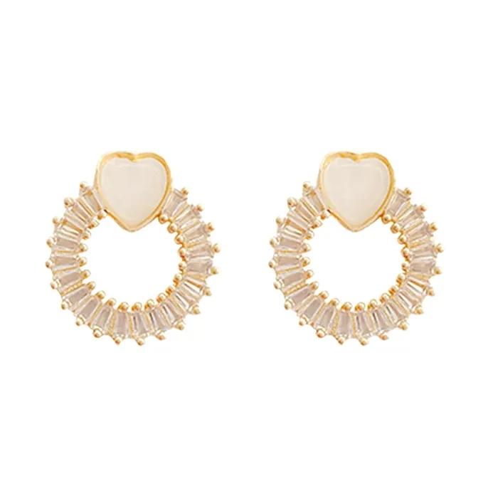 Yellow Chimes Necklaces Yellow Chimes Earrings For Women Gold Toned Crystal Studded Heart Shape stud Open Circle Drop Earrings For Women and Girls Yellow Chimes Necklaces Yellow Chimes Earrings For Women Gold Toned Crystal Studded Heart Shape stud Open Circle Drop Earrings For Women and Girls
