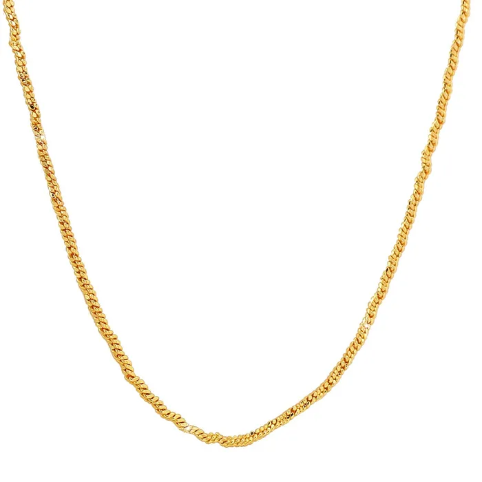 Yellow Chimes Necklaces Yellow Chimes Gold Plated Latest Fashion Twisted Drop Designer Neck Chains for Men and Boys Yellow Chimes Necklaces Yellow Chimes Gold Plated Latest Fashion Twisted Drop Designer Neck Chains for Men and Boys