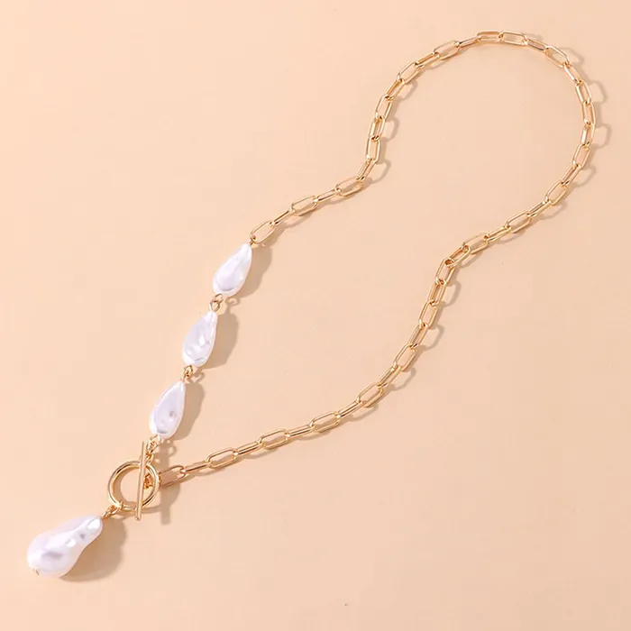 Yellow Chimes Necklaces Yellow Chimes Necklace for Women and Girls Pearl Necklace for Women 2 Pcs Combo of Gold Plated Pearl Necklace for Girls Birthday Gift for girls and women Anniversary Gift for Wife