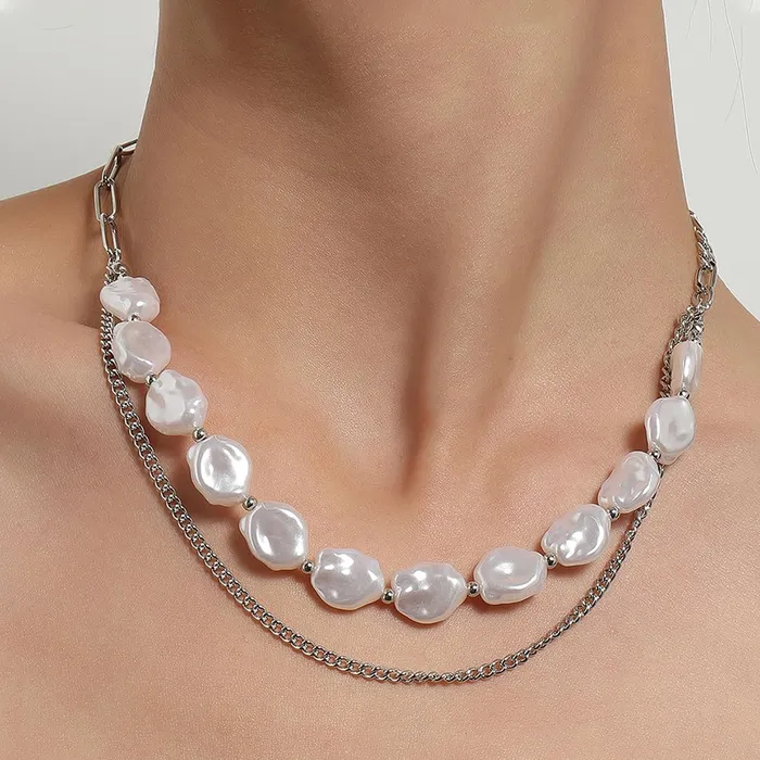 Yellow Chimes Necklaces Yellow Chimes Necklace for Women and Girls Pearl Necklace for Women 2 Pcs Combo of Gold Plated Pearl Necklace for Girls Birthday Gift for girls and women Anniversary Gift for Wife