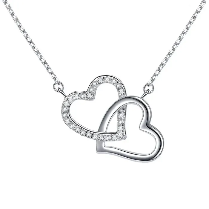 Yellow Chimes Necklaces Yellow Chimes Pendant for Women and Girls Silver Heart Pendant for Women Valentines Special Dual Heart Pendant Chain Birthday Gift for girls and women Anniversary Gift for Wife Yellow Chimes Necklaces Yellow Chimes Pendant for Women and Girls Silver Heart Pendant for Women Valentines Special Dual Heart Pendant Chain Birthday Gift for girls and women Anniversary Gift for Wife