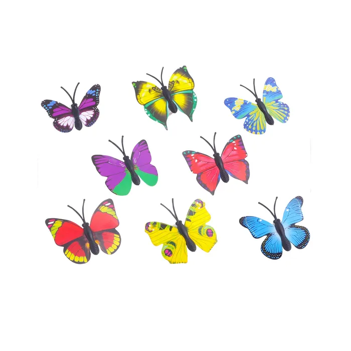 Yellow Chimes Necklaces Yellow Chimes Shoelace Charms for Girls and Boys Shoe Accessories Butterfly Design Shoe Decoration Charms Shoelace Charms for Unisex Pack of 8 pieces Shoelace Charms for Sneakers
