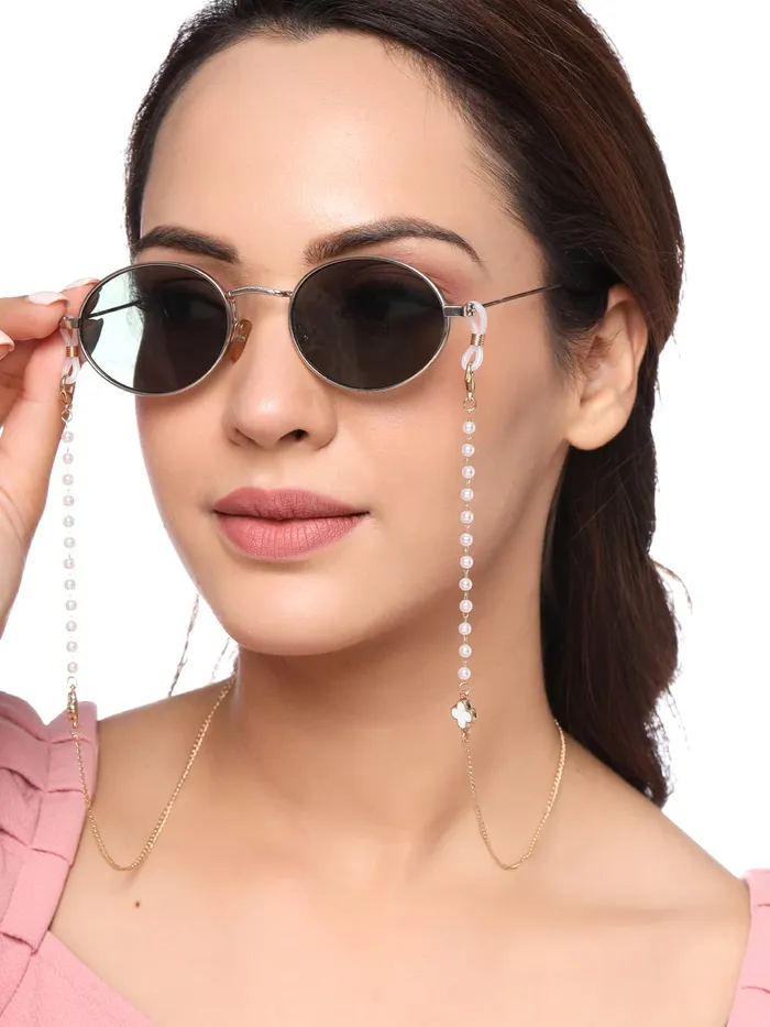 Yellow Chimes Necklaces Yellow Chimes Sunglasses Chain for Women Eyeglasses Chain Multicolor Beadded Face Mask Chains Sunglasses AccessoriesSunglasses Lanyard for Girls and Women Style11