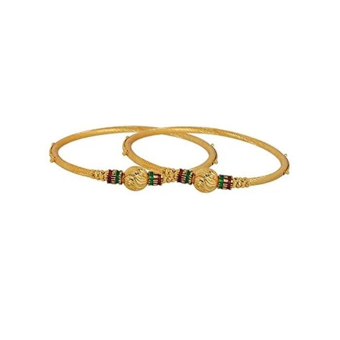 Yellow Chimes Of 2 PCS Exclusive Latest Meenakari Touch Traditional Bangles For Women And Girls 26 Yellow Chimes Earrings Yellow Chimes Of 2 PCS Exclusive Latest Meenakari Touch Traditional Bangles For Women And Girls 26 Yellow Chimes Earrings