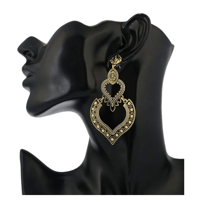 Yellow Chimes Oxidized Golden Chandelier Earring for Women Girls Yellow Chimes Earrings