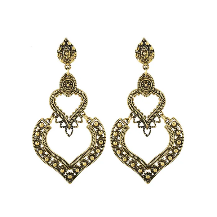 Yellow Chimes Oxidized Golden Chandelier Earring for Women Girls Yellow Chimes Earrings