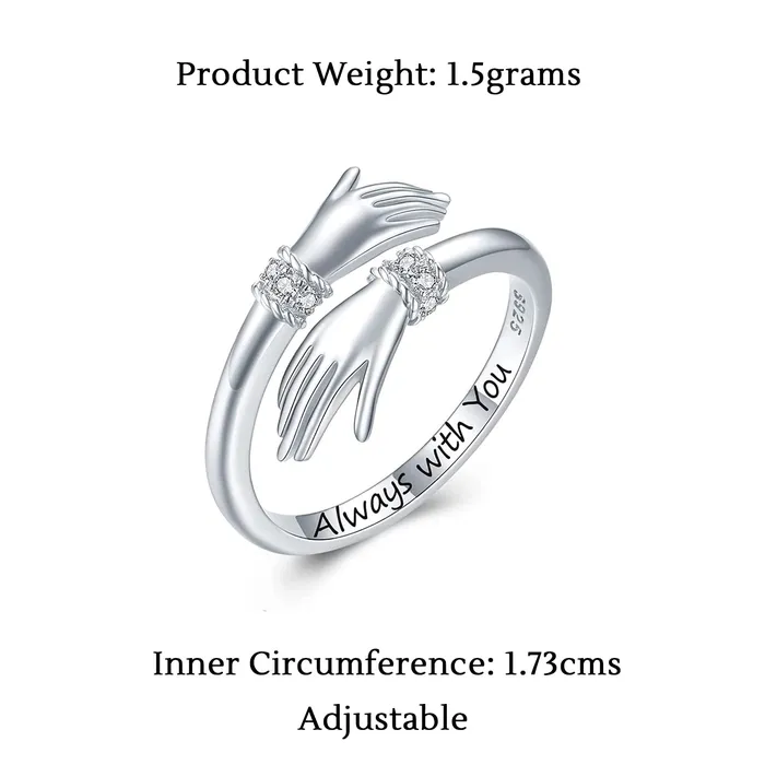 Yellow Chimes Rings for Women and Girls Silver Ring Adjustable Crystal Rings Silver Toned Finger Ring for Women Birthday Gift For girls and women Anniversary Gift for Wife Silver 8 Yellow Chimes Rings
