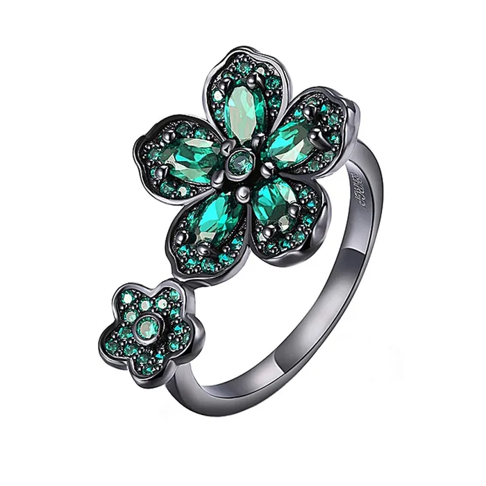 Yellow Chimes Rings for Women Dual Floral Rings Green Crystal Titanium Plated Rings for Women and Girls Yellow Chimes Earrings Yellow Chimes Rings for Women Dual Floral Rings Green Crystal Titanium Plated Rings for Women and Girls Yellow Chimes Earrings