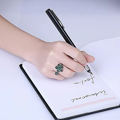 Yellow Chimes Rings for Women Dual Floral Rings Green Crystal Titanium Plated Rings for Women and Girls Yellow Chimes Earrings