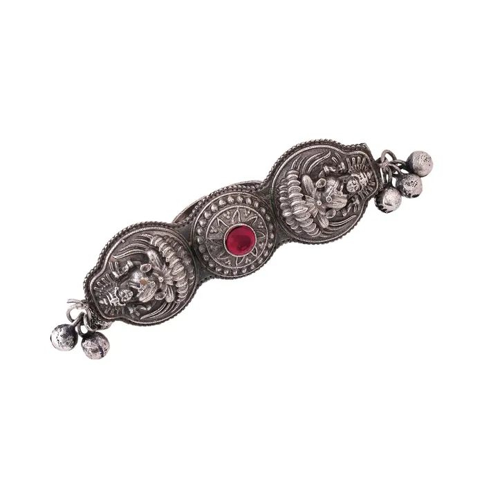 Yellow Chimes Rings for Women Girls Traditional Silver Oxidised Ring Big Charm Adjustable Oxidised Rings Pink Stone Studded Ring Birthday Gift For girls women Anniversary Gift for Wife Yellow Chimes Necklaces