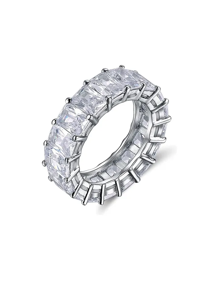 Yellow Chimes Rings for Women White Crystal Rings Silver Plated Eternity Crystal Band Rings for Women and GirlsSize US 6 Yellow Chimes Rings Yellow Chimes Rings for Women White Crystal Rings Silver Plated Eternity Crystal Band Rings for Women and GirlsSize US 6 Yellow Chimes Rings
