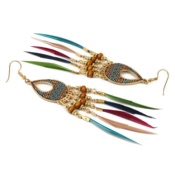 Yellow Chimes Rings Yellow Chimes Danglers Earrings for Women Multicolored Beads Earrings Long Tassel Gold Plated Dangler Earrings Birthday Gift For Girls Anniversary Gift for Wife