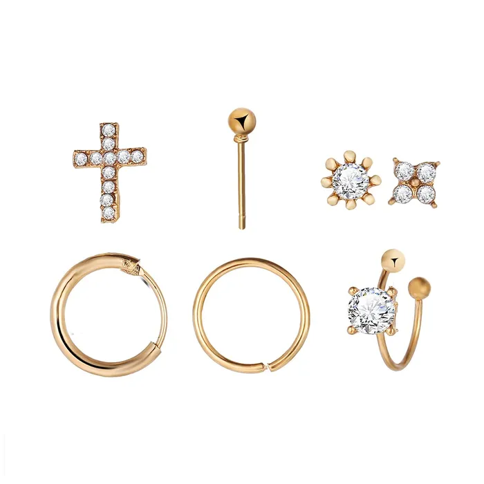 Yellow Chimes Rings Yellow Chimes Earring For Women Gold Toned Set Of 7 Pcs Different Designed Stud and Hoop Earrings For Women and Girls Yellow Chimes Rings Yellow Chimes Earring For Women Gold Toned Set Of 7 Pcs Different Designed Stud and Hoop Earrings For Women and Girls