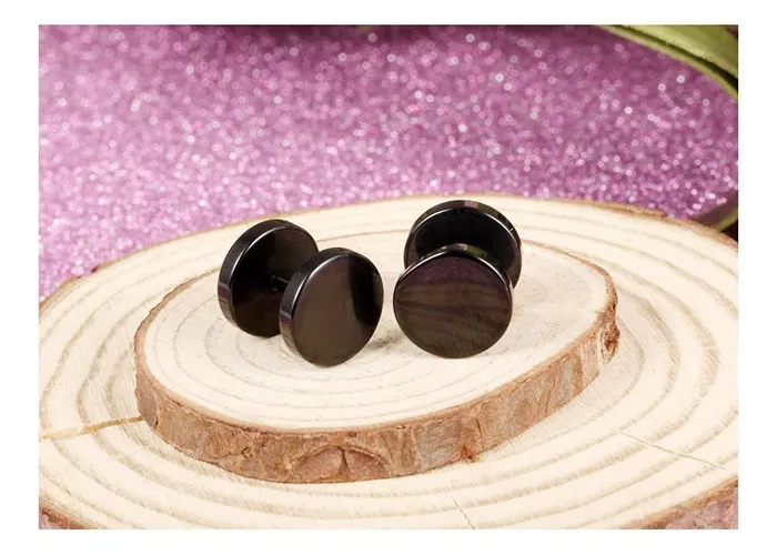 Yellow Chimes Rings Yellow Chimes Earrings for Men and Boys Fashion Studs for Men Silver Gold Toned Black Studs Stainless Steel stud Earrings Birthday Gift for Men and Boys Anniversary Gift for Husband Design 14