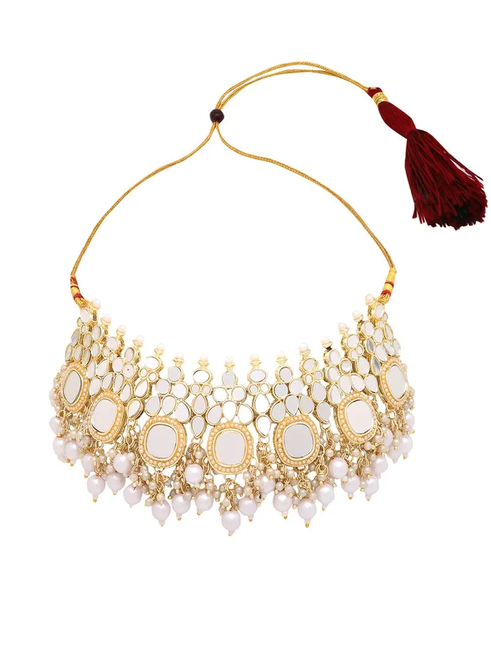 Yellow Chimes Rings Yellow Chimes Jewellery Set for Women and Girls Gold Plated Temple Jewellery Set Traditional Accessories Jewellery for Women Birthday Gift for girls and women Anniversary Gift for Wife JS14