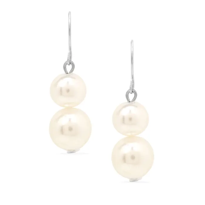 Yellow Chimes Rings Yellow Chimes Latest Fashion White Pearl Royal Style Multilayer Necklace Set with Earrings for Women Girls
