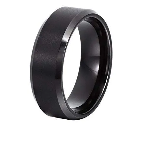 Yellow Chimes Rings Yellow Chimes Rings for Men Combo of 2 PC Ring Stainless Steel Superman Black Band Rings Set for Men and Boys 10