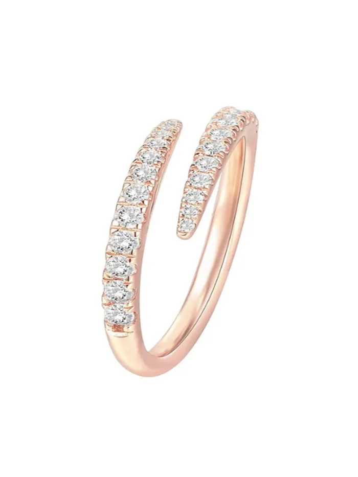 Yellow Chimes Rings Yellow Chimes Rings for Women Crystal Ring Rose Gold Plated Adjustable Open Ends Ring for Women and Girls Yellow Chimes Rings Yellow Chimes Rings for Women Crystal Ring Rose Gold Plated Adjustable Open Ends Ring for Women and Girls