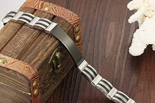 Yellow Chimes Rings Yellow Chimes Stylish 316L Stainless Steel Fashion Classic Style Bracelets for Men Boys Bracelets