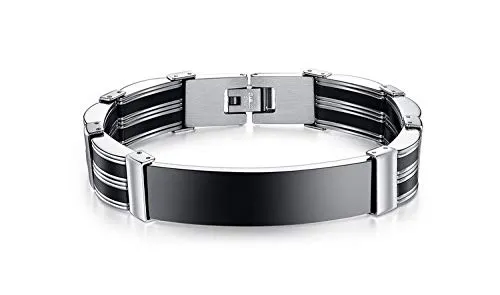 Yellow Chimes Rings Yellow Chimes Stylish 316L Stainless Steel Fashion Classic Style Bracelets for Men Boys Bracelets