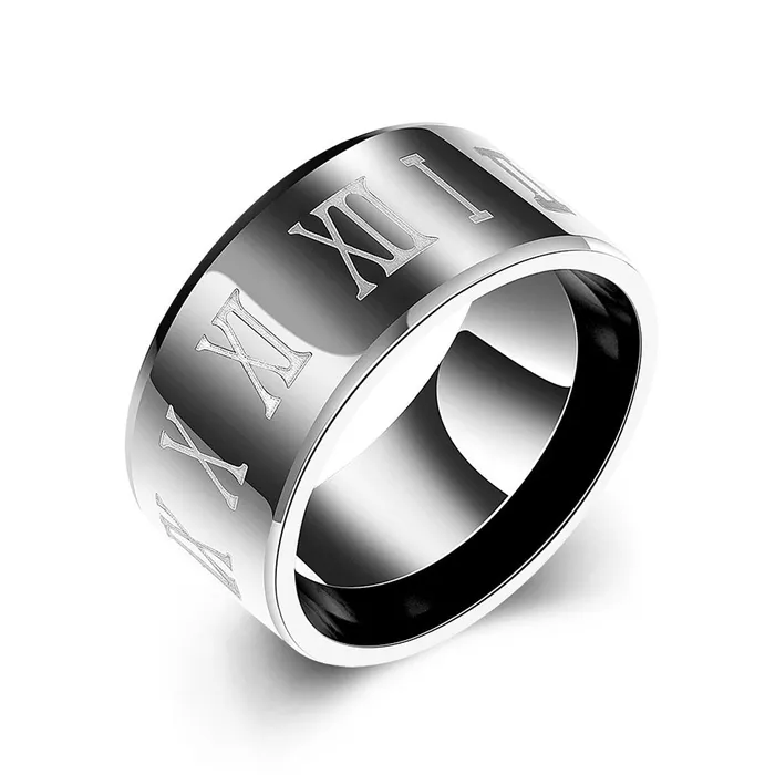 Yellow Chimes Roman Numerals Engraved FingerThumb Stainless Steel Ring for Men and Boys Yellow Chimes Earrings Yellow Chimes Roman Numerals Engraved FingerThumb Stainless Steel Ring for Men and Boys Yellow Chimes Earrings
