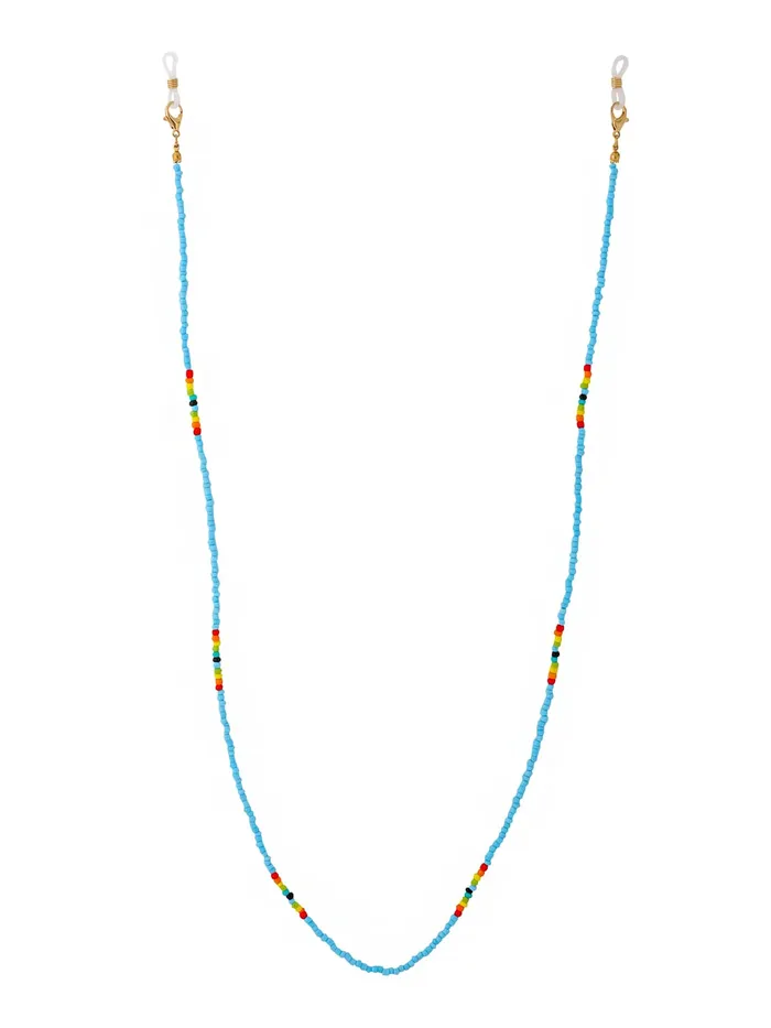 Yellow Chimes Sunglasses Chain for Women Eyeglasses Chain Multicolor Beadded Face Mask Chains Sunglasses AccessoriesSunglasses Lanyard for Girls and Women MOdel1 Yellow Chimes Necklaces