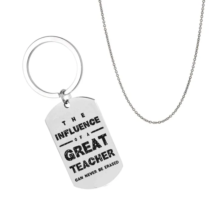 Yellow Chimes The Influence Of A Great Teacher Can Never Be Erased Touching Message Keychain Pendant with ChainGift for TeachersTeachers Day GiftTeachers Birthday Gift Yellow Chimes Necklaces Yellow Chimes The Influence Of A Great Teacher Can Never Be Erased Touching Message Keychain Pendant with ChainGift for TeachersTeachers Day GiftTeachers Birthday Gift Yellow Chimes Necklaces