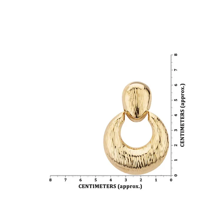Yellow Chimes Western Style Geometric Shaped Gold Plated Circle Drop Earrings For Women And Girls Yellow Chimes Bracelets