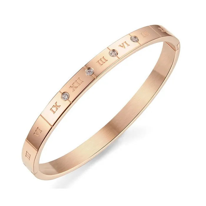 Yellow Chimes Western Style Stainless Steel Never Fading Rose Gold Designer Bracelet for Women Girls Yellow Chimes Earrings Yellow Chimes Western Style Stainless Steel Never Fading Rose Gold Designer Bracelet for Women Girls Yellow Chimes Earrings