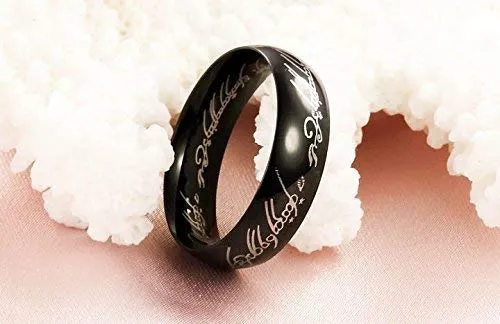 Yellow Chimes Yellow Chimes Combo Black Gold Plated Rings For Men Pack of 2 Stainless Steel Men Rings Black Gold Finger Rings for Boys Ideal Gift For Men and Boys Necklaces