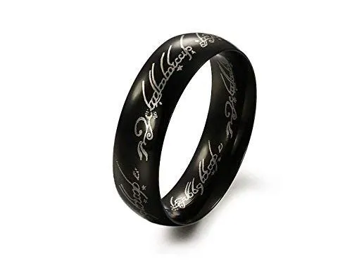 Yellow Chimes Yellow Chimes Combo Black Gold Plated Rings For Men Pack of 2 Stainless Steel Men Rings Black Gold Finger Rings for Boys Ideal Gift For Men and Boys Necklaces