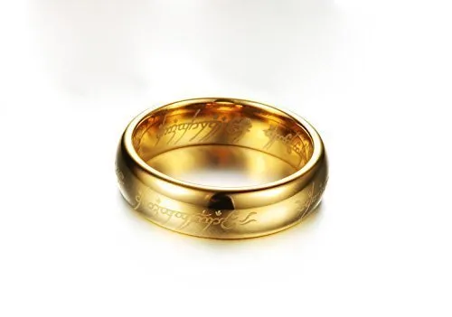 Yellow Chimes Yellow Chimes Combo Black Gold Plated Rings For Men Pack of 2 Stainless Steel Men Rings Black Gold Finger Rings for Boys Ideal Gift For Men and Boys Necklaces