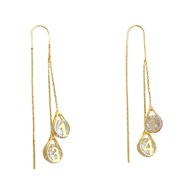 Yellow Chimes Yellow Chimes Earrings For Women Gold Toned Crystal Studded Tear Drop Shape Chain Tassel Dangler Earrings For Women and Girls Necklaces Yellow Chimes Yellow Chimes Earrings For Women Gold Toned Crystal Studded Tear Drop Shape Chain Tassel Dangler Earrings For Women and Girls Necklaces