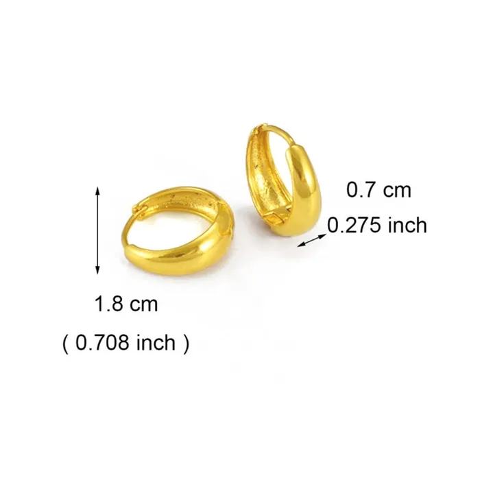 Yellow Chimes Yellow Chimes Hoop Earrings for Women Fashion Golden Hoops Earrings Gold Plated Huggie Hoop Bali Earrings for Girls Birthday Gift for Girls Women Anniversary Gift for Wife Earrings