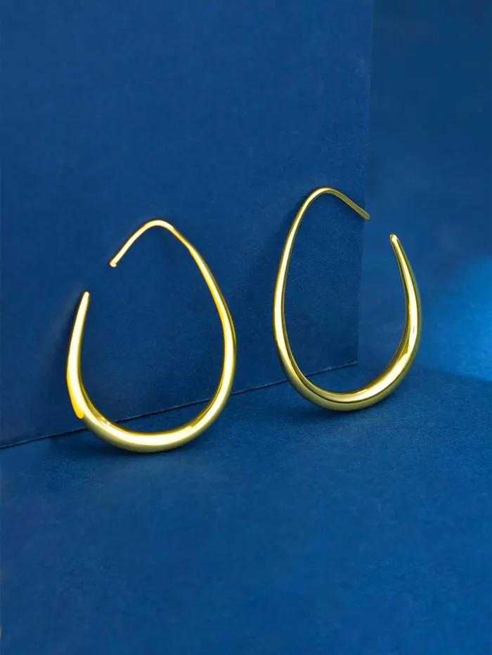 Yellow Chimes Yellow Chimes Hoop Earrings for Women Fashion Golden Women Earrings Gold Plated Big Hoops Earrings for Girls Birthday Gift for Girls Anniversary Gift for Women Necklaces