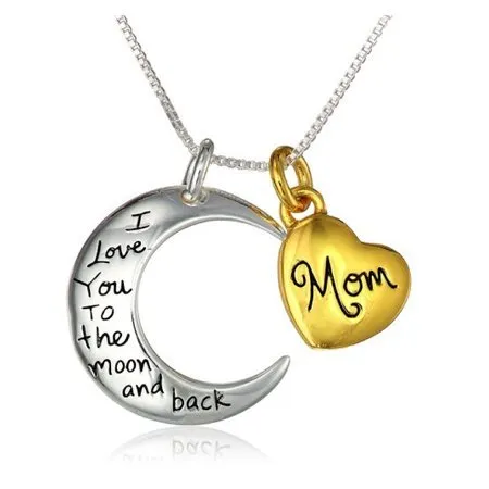 Yellow Chimes YELLOW CHIMES Mother love special Mom moon pendant in metal for Women Rings